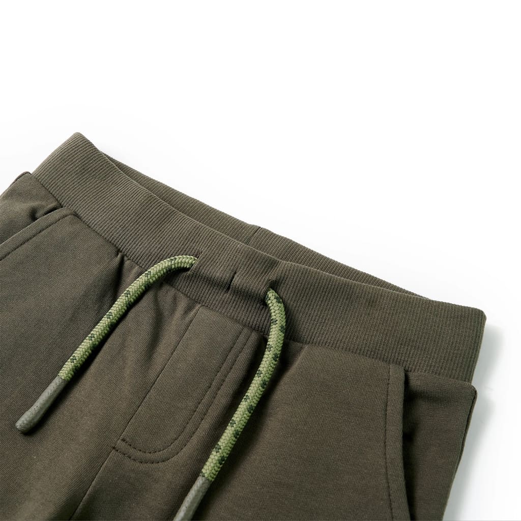 VidaXL Kindershorts mit Kordelzug 140 dunkles Khaki