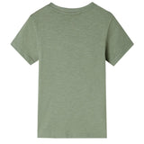 VidaXL Kindershirt mit kurzen Ärmeln 92 helles Khaki