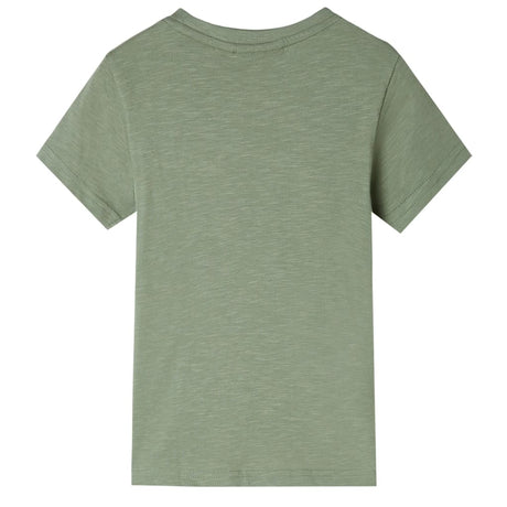 VidaXL Kindershirt mit kurzen Ärmeln 104 helles Khaki