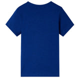 VidaXL Kindershirt mit kurzen Ärmeln 92 dunkelblau