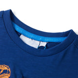 VidaXL Kindershirt mit kurzen Ärmeln 140 dunkelblau