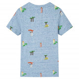 VidaXL Kinderhemd 92 blau gemischt