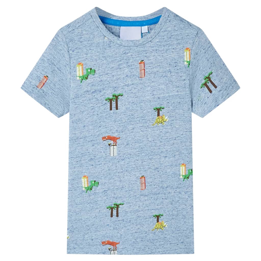 VidaXL Kinderhemd 104 blau gemischt