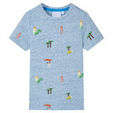 VidaXL Kinderhemd 116 blau gemischt