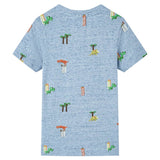 VidaXL Kinderhemd 128 blau gemischt