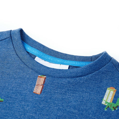 VidaXL Kinderhemd 104 dunkelblau gemischt