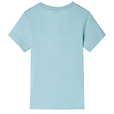 VidaXL Kinderhemd 128 helles Meerblau
