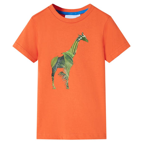 VidaXL Kindershirt 128 leuchtendes Orange