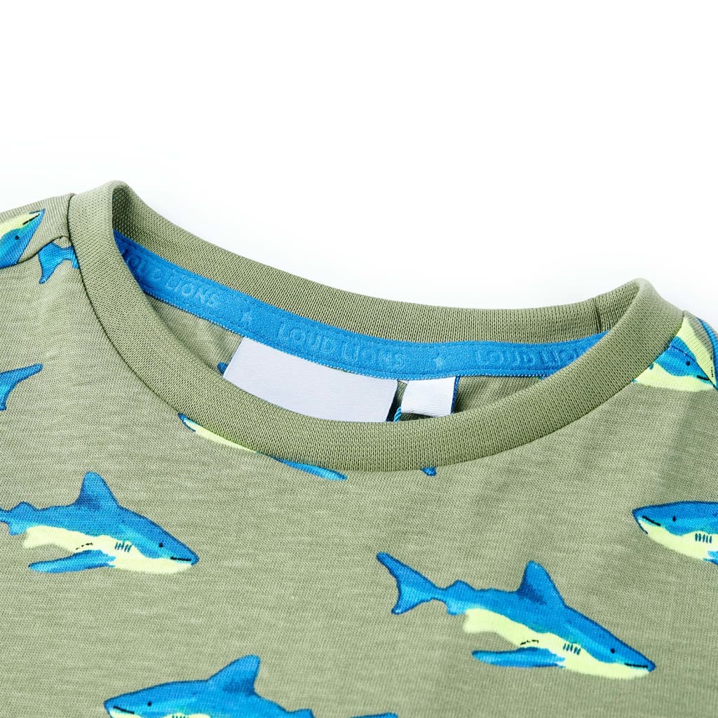 VidaXL Kinderhemd 104 helles Khaki