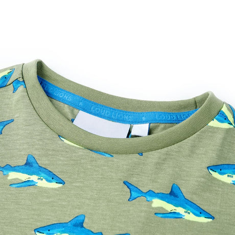 VidaXL Kinderhemd 128 helles Khaki