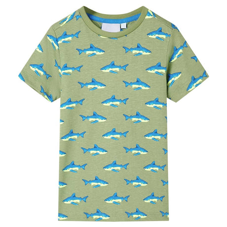 VidaXL Kinderhemd 140 helles Khaki