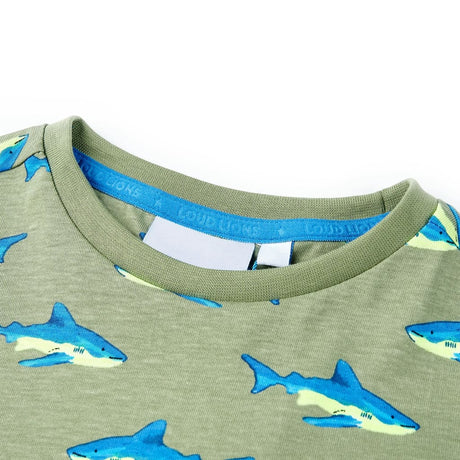 VidaXL Kinderhemd 140 helles Khaki