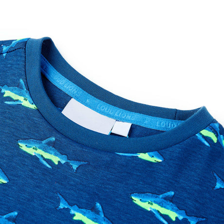 VidaXL Kindershirt 92 dunkelblau