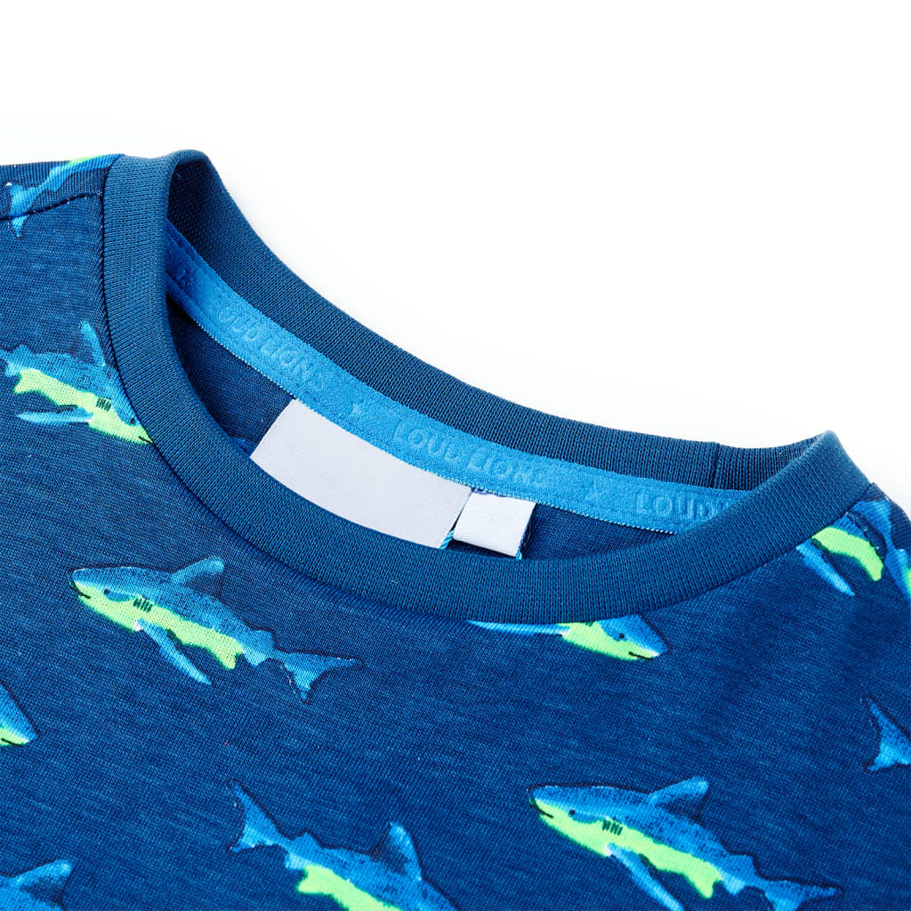 VidaXL Kindershirt 116 dunkelblau