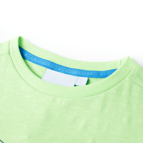 VidaXL Kindershirt 128 neongrün