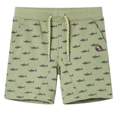 VidaXL Kindershorts mit Kordelzug 116 helles Khaki