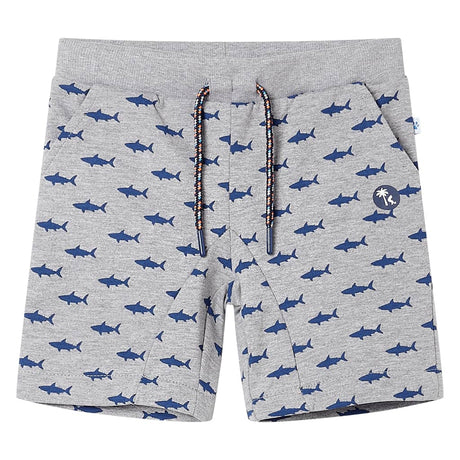 VidaXL Children's shorts with drawstring 116 light gray melange