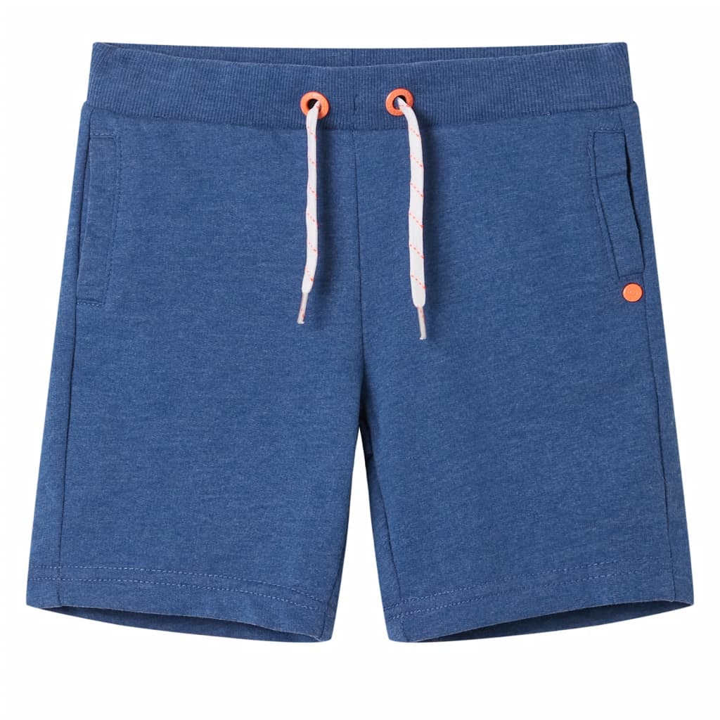 VidaXL Kindershorts mit Kordelzug 104 dunkelblau meliert