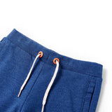 VidaXL Kindershorts mit Kordelzug 104 dunkelblau meliert