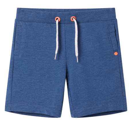 VidaXL Kindershorts mit Kordelzug 116 dunkelblau meliert