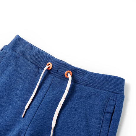VidaXL Kindershorts mit Kordelzug 140 dunkelblau meliert