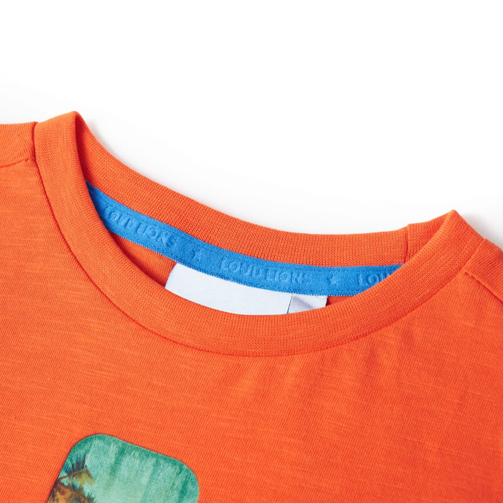 VidaXL Kindershirt 92 Dunkelorange