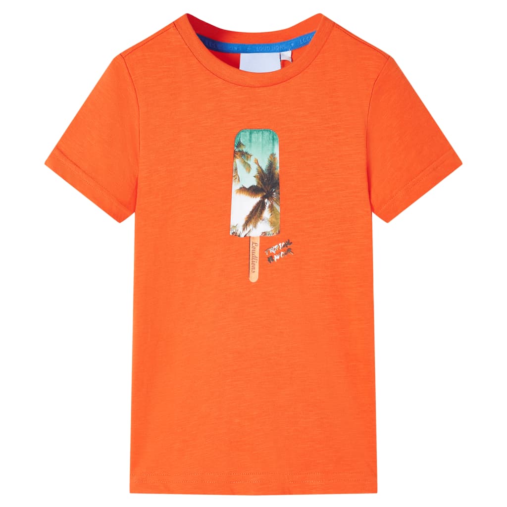 VidaXL Kindershirt 104 Dunkelorange