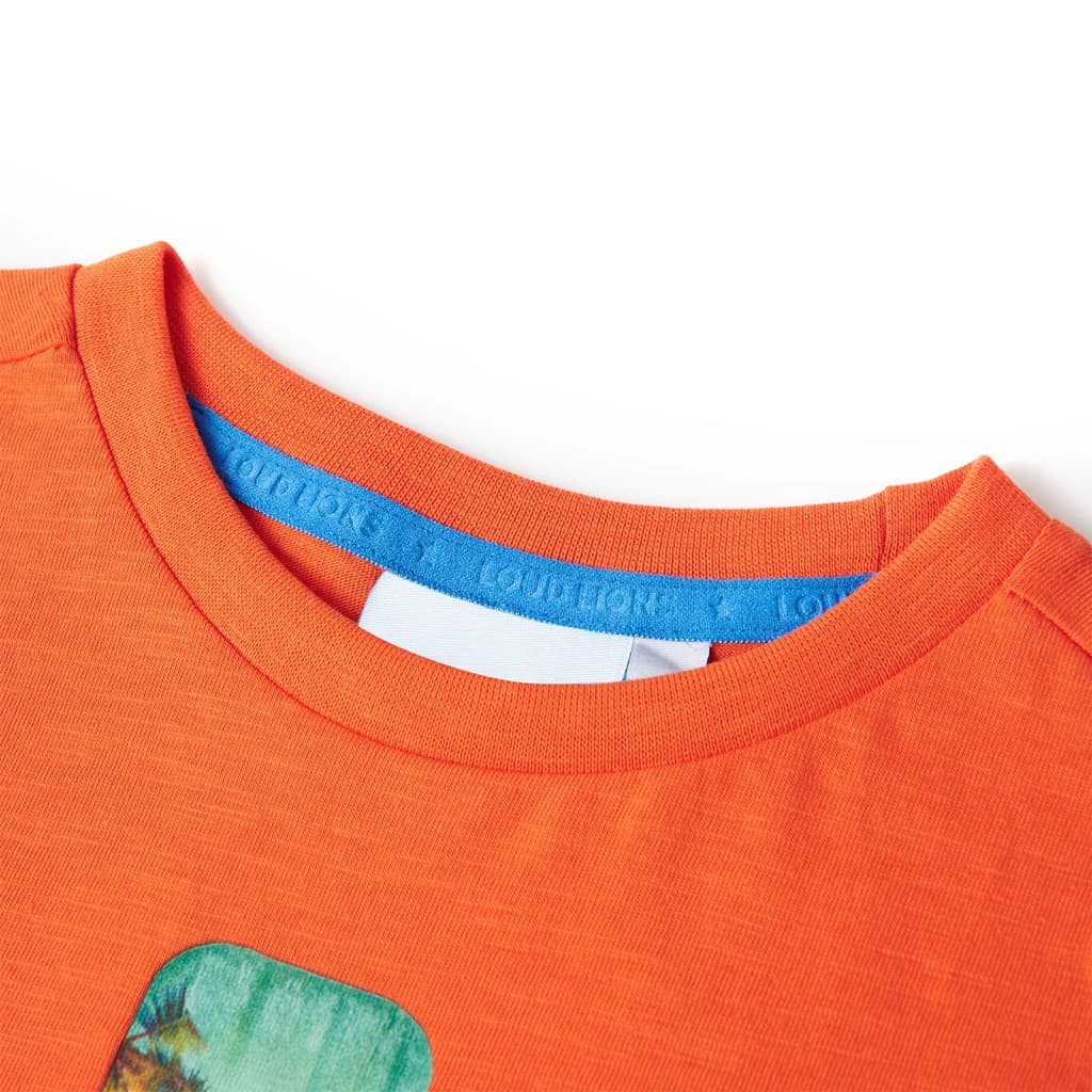 VidaXL Kindershirt 104 Dunkelorange