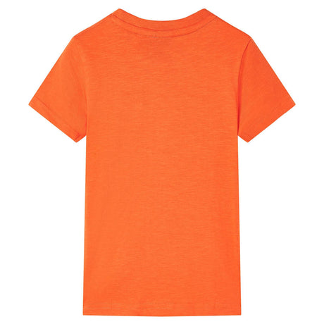 VidaXL Kindershirt 128 Dunkelorange