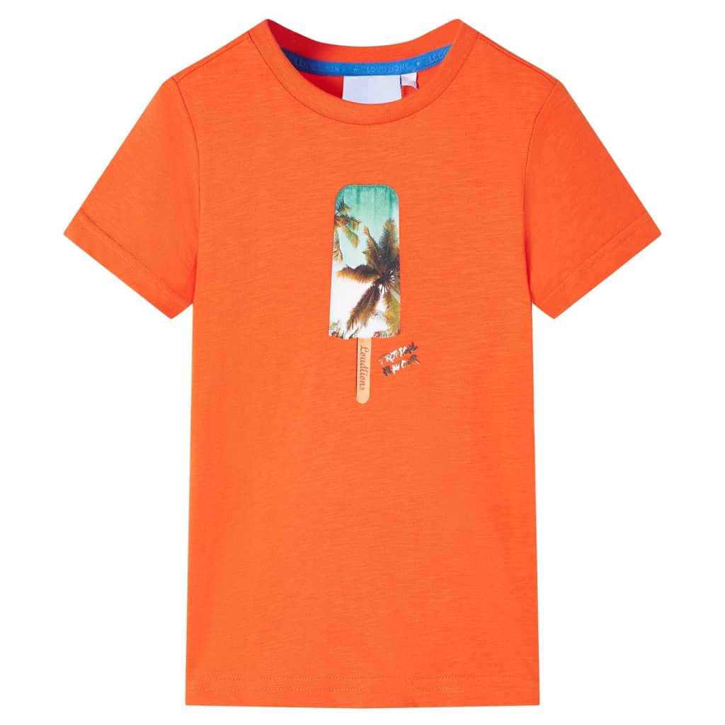 VidaXL Kindershirt 140 Dunkelorange
