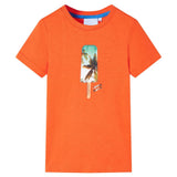 VidaXL Kindershirt 140 Dunkelorange