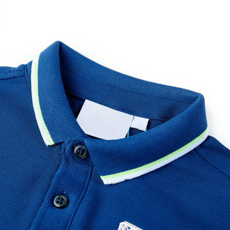 VidaXL Kinderpoloshirt 104 dunkelblau