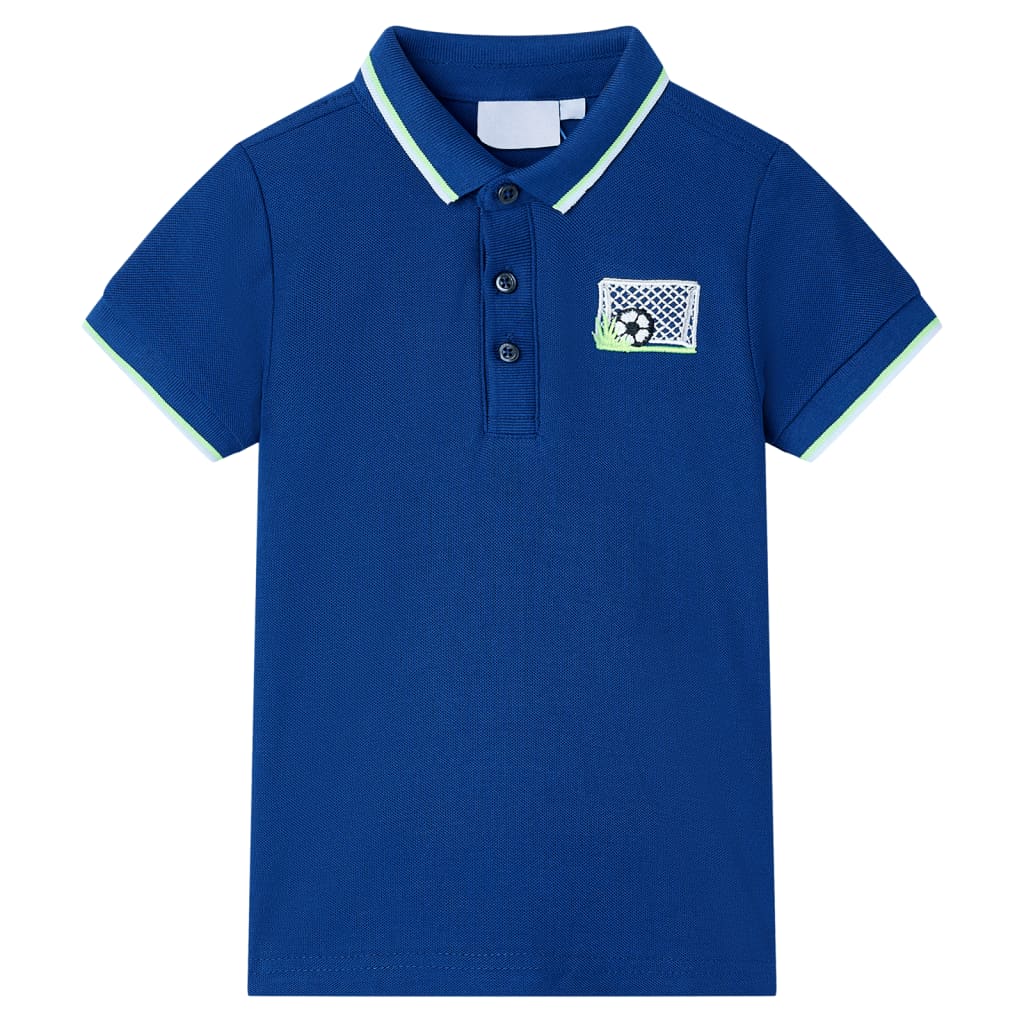 VidaXL Kinderpoloshirt 128 dunkelblau