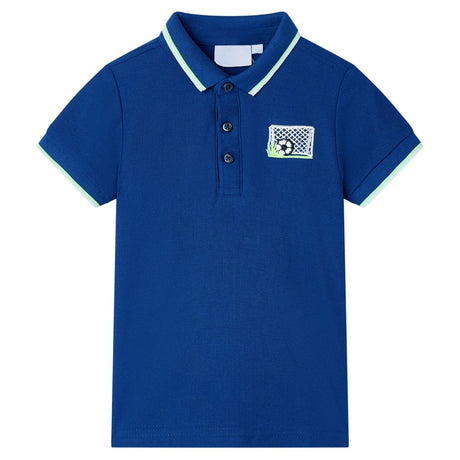 VidaXL Kinderpoloshirt 128 dunkelblau