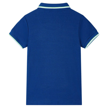 VidaXL Kinderpoloshirt 128 dunkelblau
