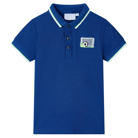 VidaXL Kinderpoloshirt 140 dunkelblau