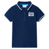 VidaXL Kinderpoloshirt 92 Marineblau