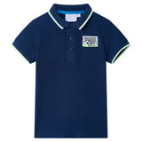 VidaXL Kinderpoloshirt 104 Marineblau
