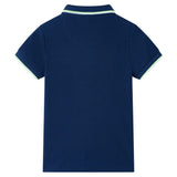VidaXL Kinderpoloshirt 104 Marineblau