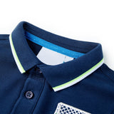 VidaXL Kinderpoloshirt 104 Marineblau