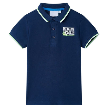 VidaXL Kinderpoloshirt 116 Marineblau