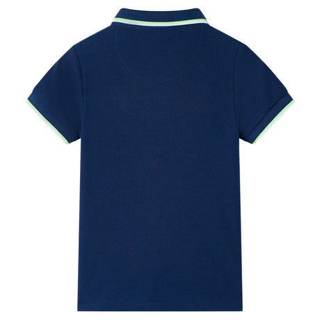 VidaXL Kinderpoloshirt 116 Marineblau