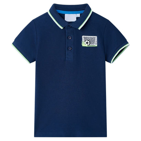 VidaXL Kinderpoloshirt 140 Marineblau