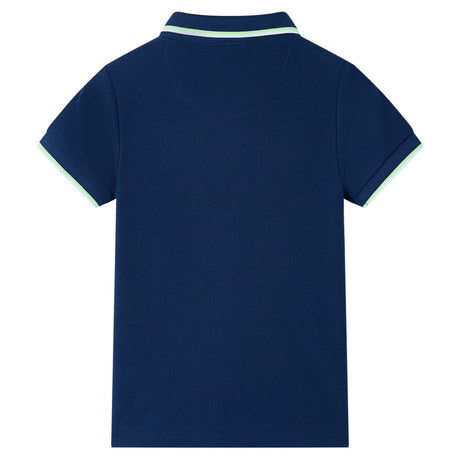 VidaXL Kinderpoloshirt 140 Marineblau