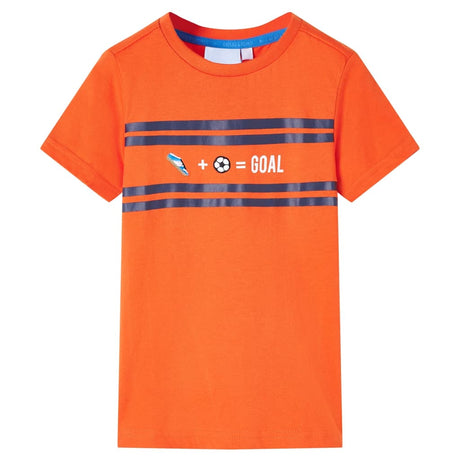 VidaXL Kindershirt 140 Dunkelorange