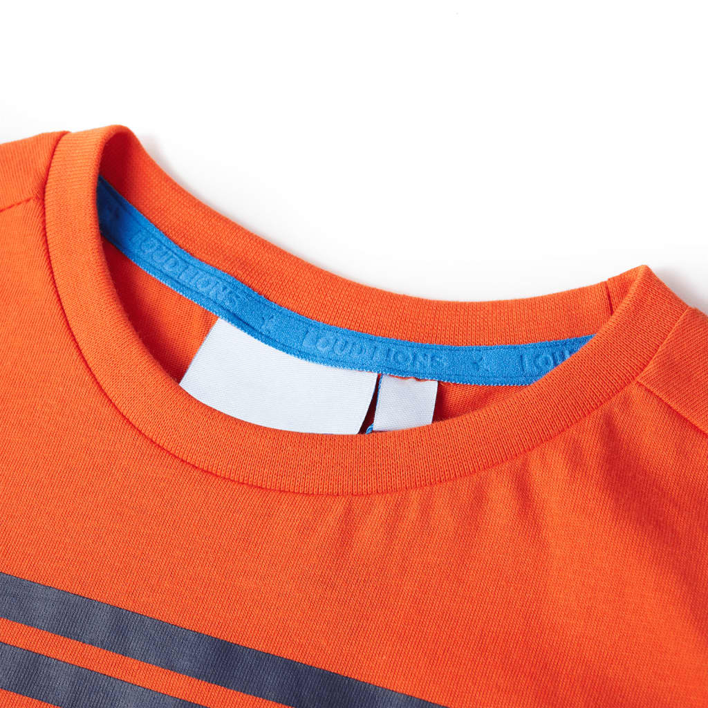 VidaXL Kindershirt 140 Dunkelorange
