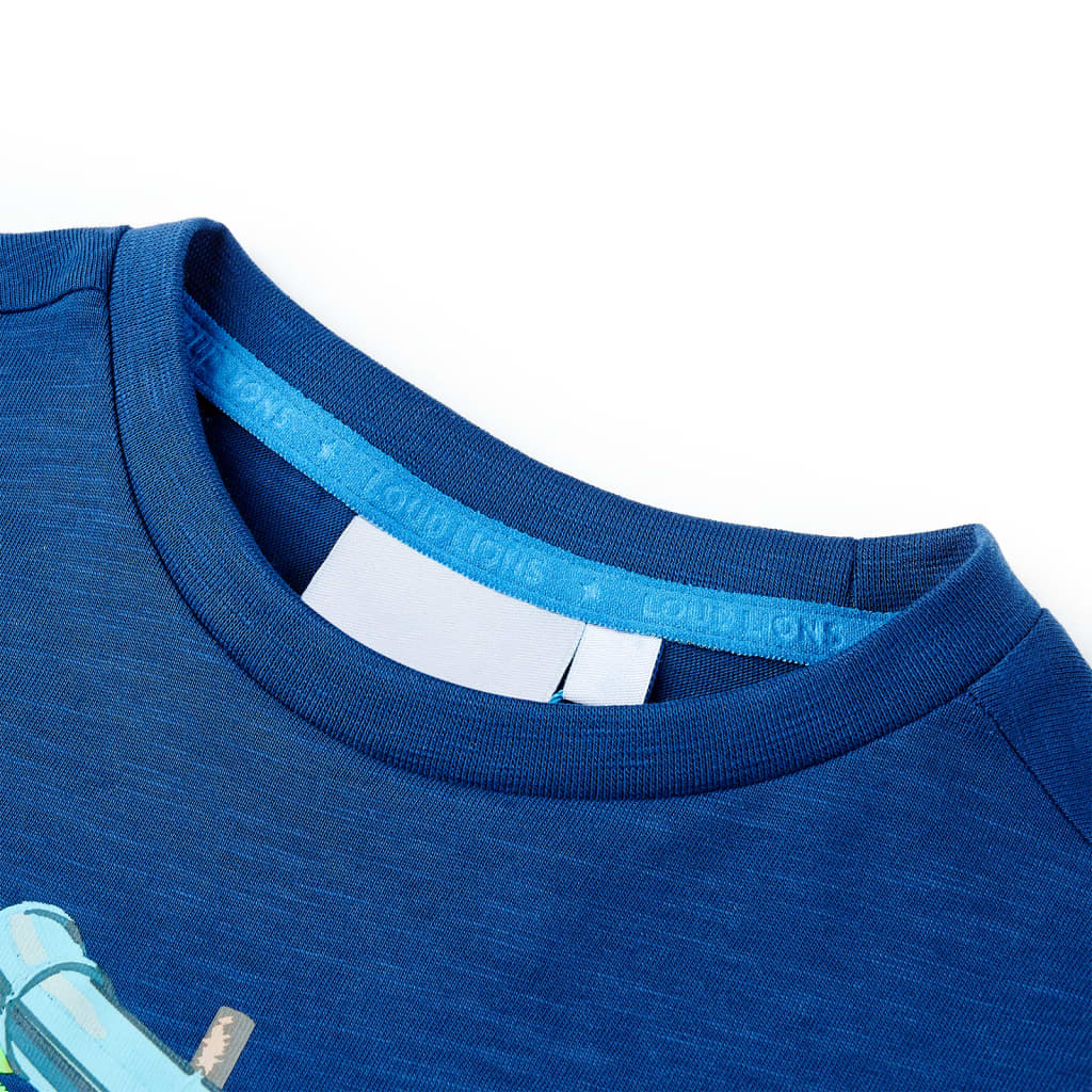VidaXL Kindershirt 104 dunkelblau