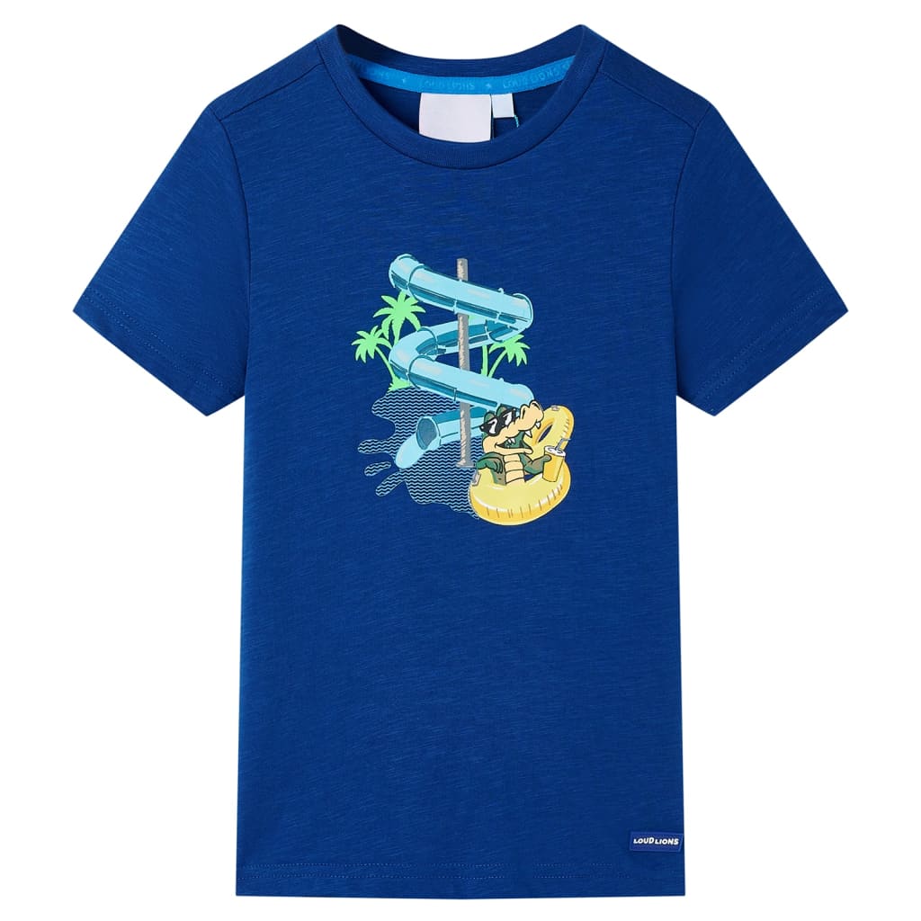 VidaXL Kindershirt 128 dunkelblau
