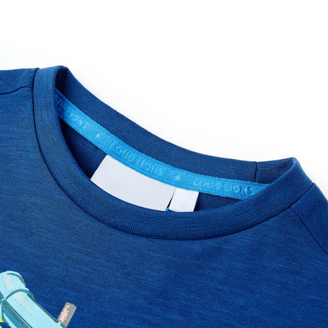 VidaXL Kindershirt 128 dunkelblau