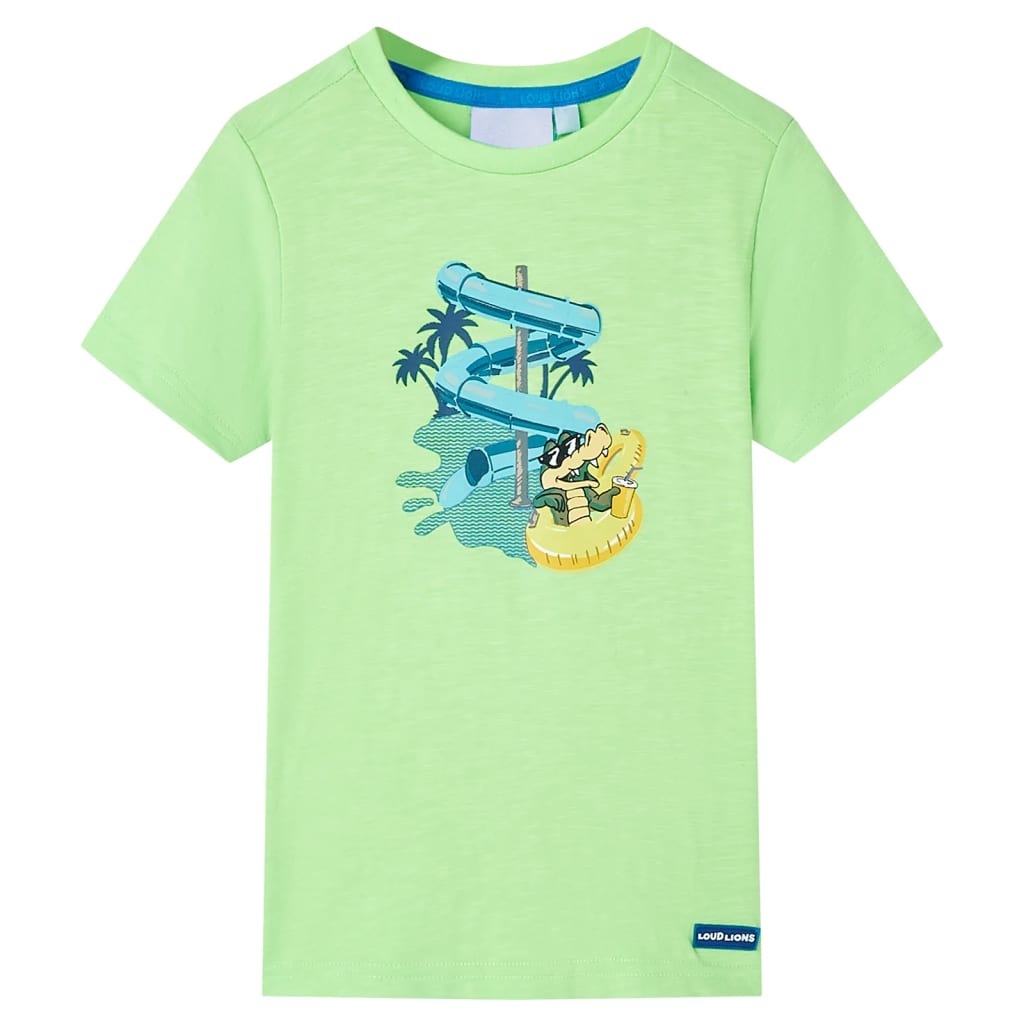 VidaXL Kindershirt 128 neongrün